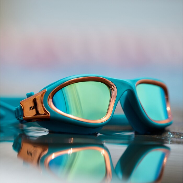 2024 Zone3 Gafas De Natacin Vapor SA23GOGVA106 - Teal / Cream / Copper